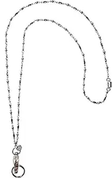 Top Travel Lanyards with Breakaway Clasps: Safe & Secure 13 beaded stainless teacher lanyard