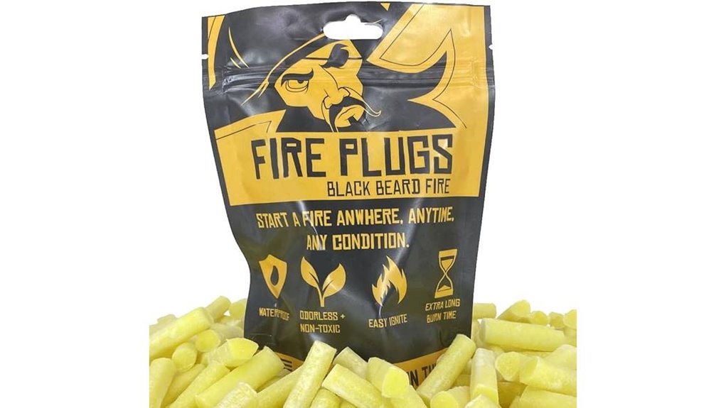 Weatherproof Pocket Fire Starters for Travelers & Campers 2 beard 30 year 50 fires