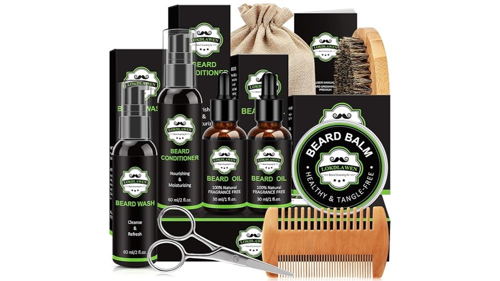 beard grooming brush scissors