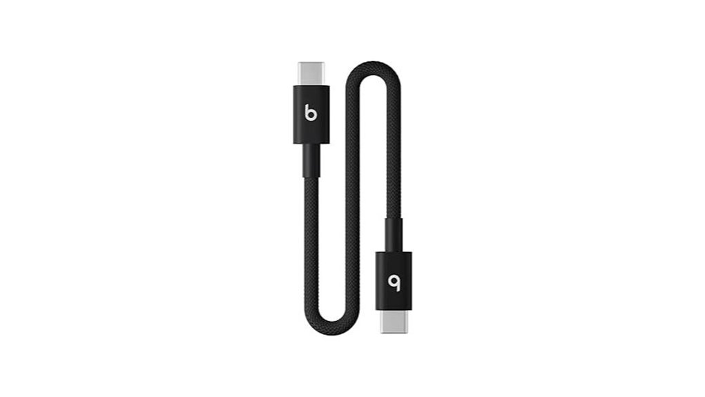 Short Charging Cables for Airports (No Cable Sprawl) On-the-Go 10 beats usb c short tangle free cable