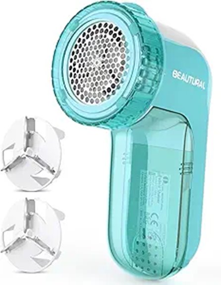 Must-Have Fabric Shavers for Travel (Pill Removers) 10 beautural dual speed lint shaver