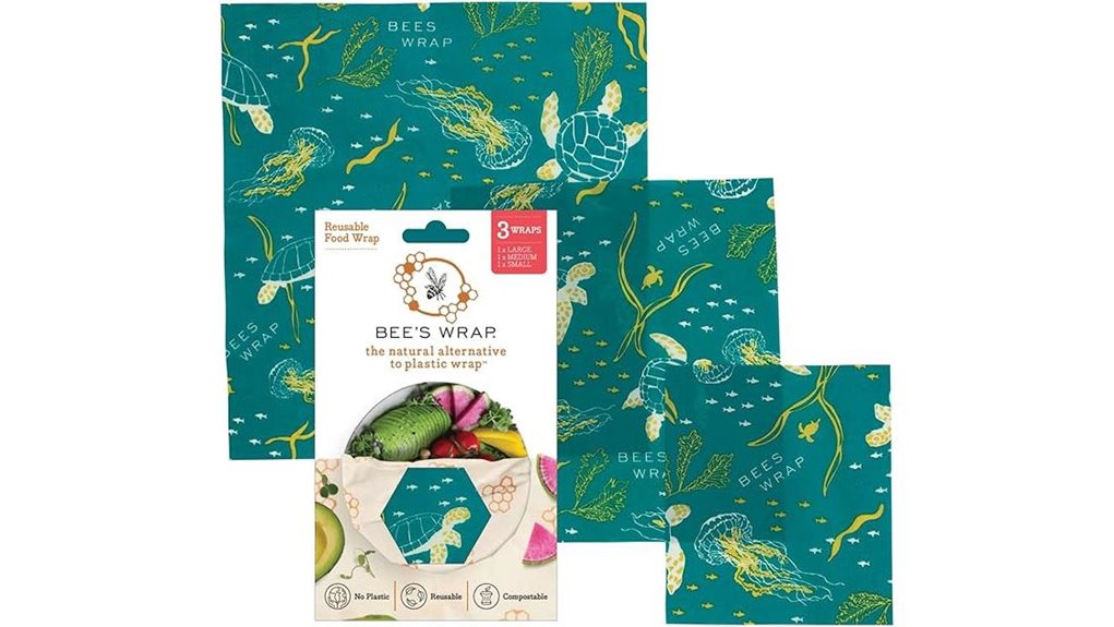 beeswax food wrap trio