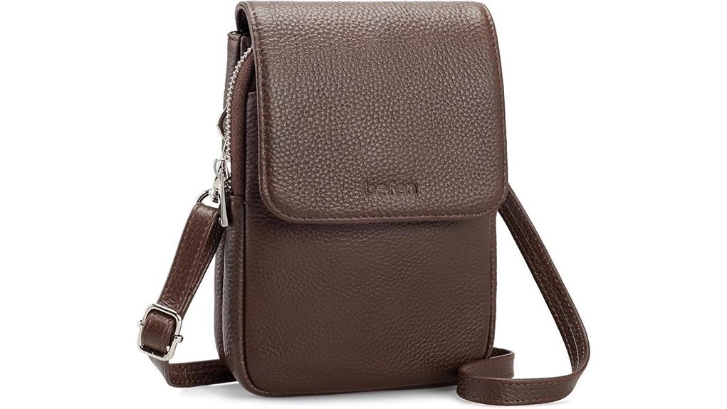 befen rfid leather crossbody
