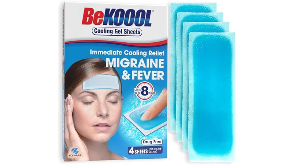 The Best Cooling Patches & Gel Strips for Quick Relief 2 bekoool migraine gel sheets