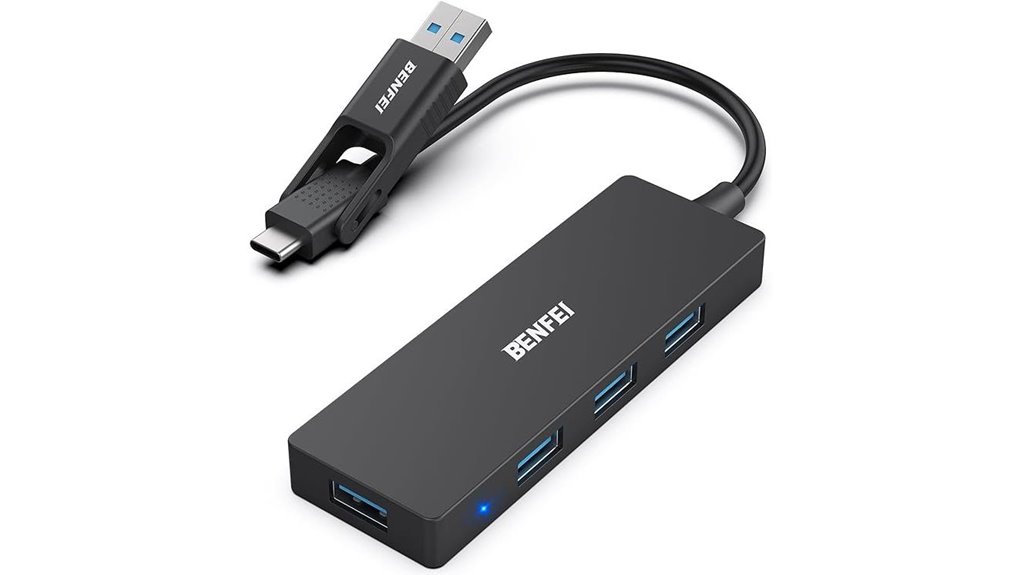 Top USB Hubs For Travel Laptops With Must-Have Ports 14 benfei 4 port usb3 hub