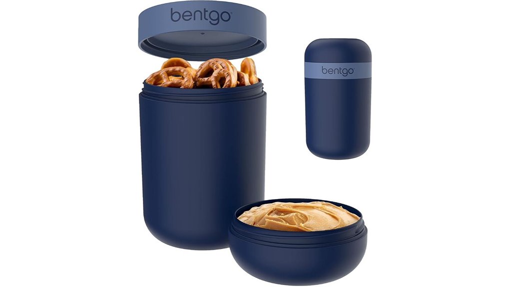 Leak-Proof Reusable Snack Containers to Keep Your Day Tours Fresh 8 bentgo navy leak proof cup