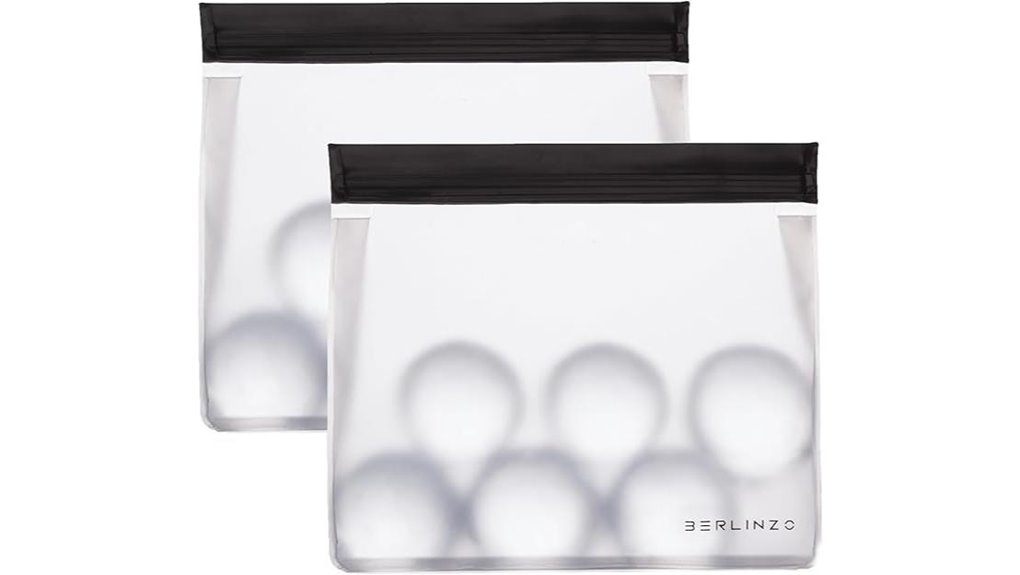 Reusable Ice Cube Bags (Freezer Safe) That Keep Ice Frozen 6 berlinzo freezer safe reusable bags