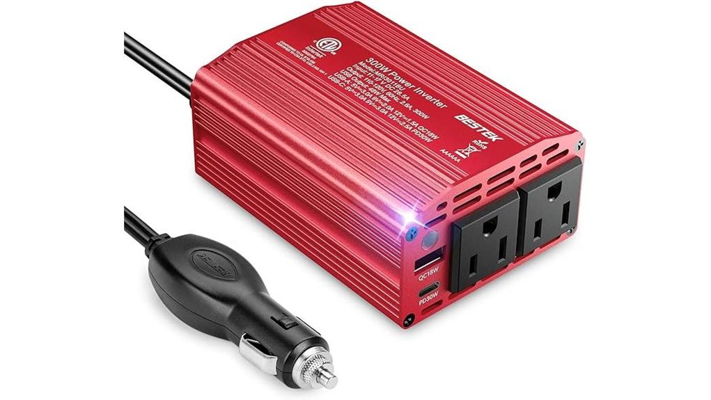 Top Car Power Inverters (DC to AC) for Ultimate Road Trips 5 bestek 300w car inverter