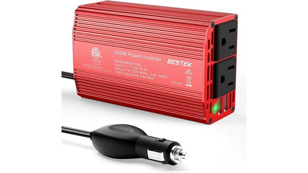 Top Car Power Inverters (DC to AC) for Ultimate Road Trips 2 bestek 300w dual usb