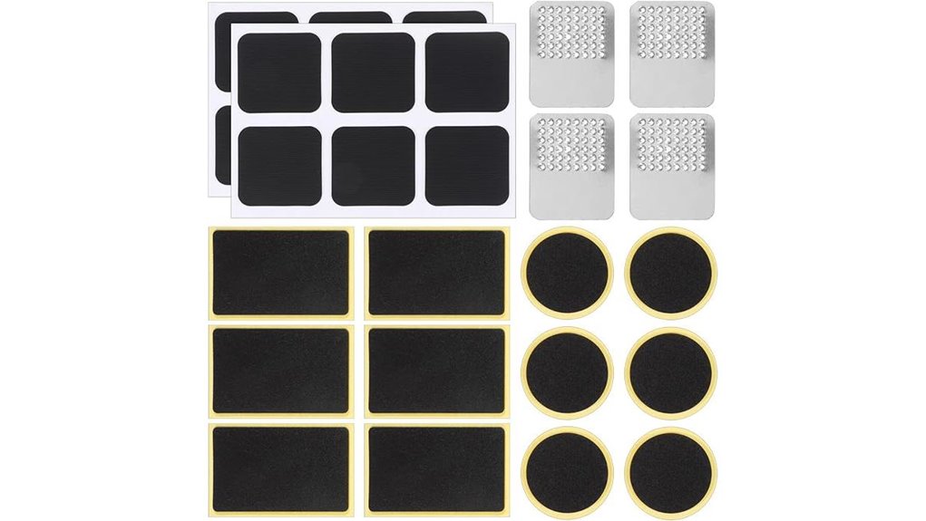 Must‑Have Patch Kits for Travel Cycling (Self‑Adhesive) 11 bike 36 patches 4 rasps kit