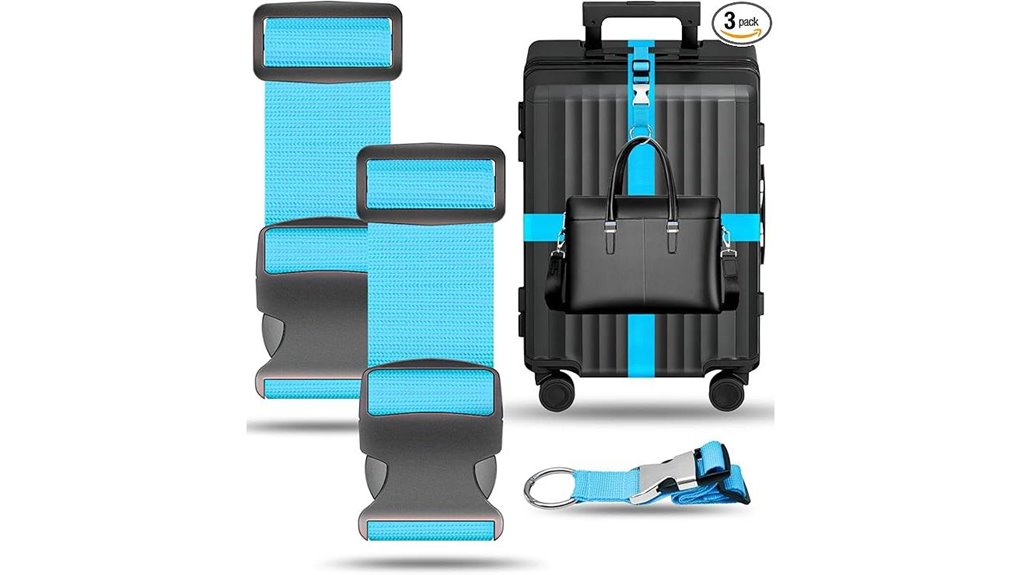 The Best Luggage Straps That Actually Hold (No Slipping) 15 bilione 3 piece luggage straps