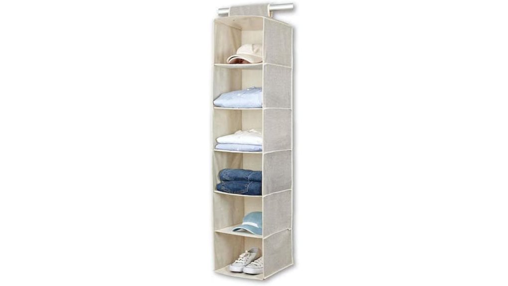 Portable Closet Organizers for Rentals to Keep Your Space Tidy 15 bino beige 6 shelf organizer