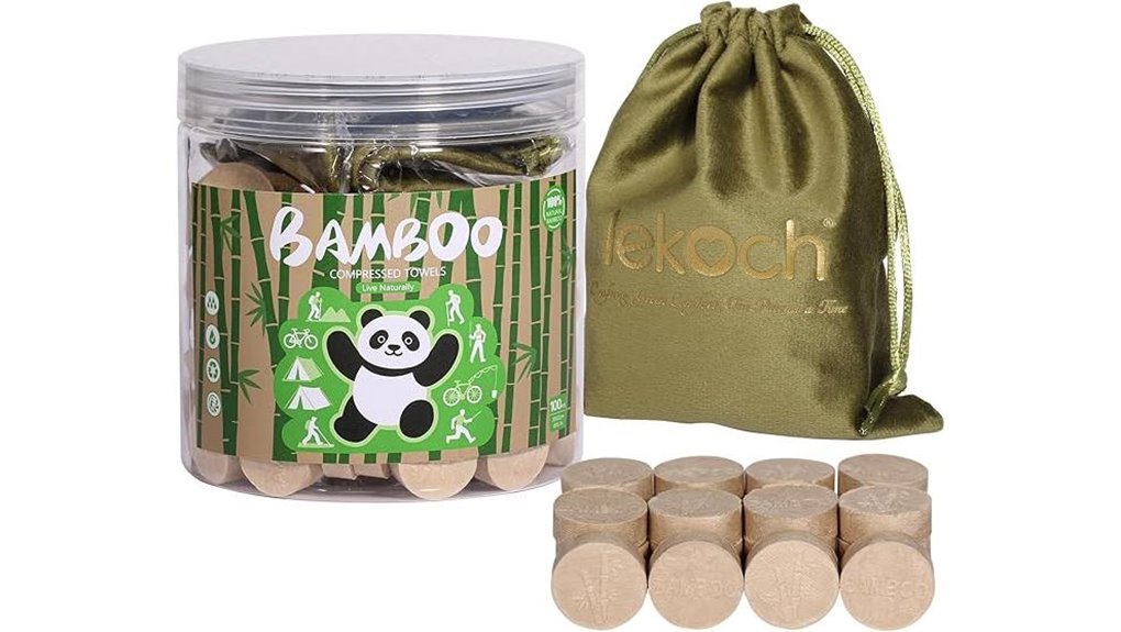biodegradable compressed bamboo towels