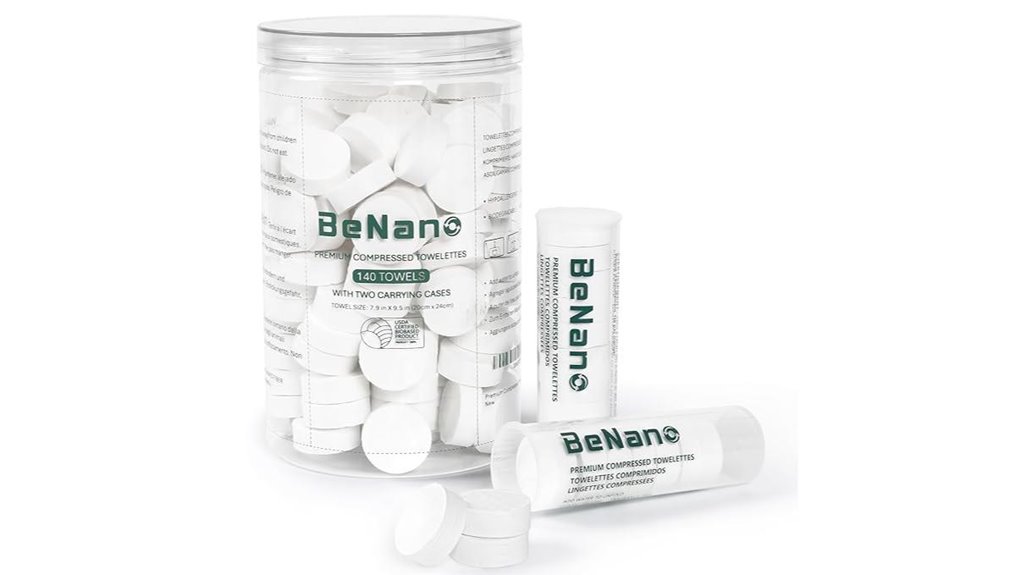 biodegradable fragrance free 140 piece towelettes