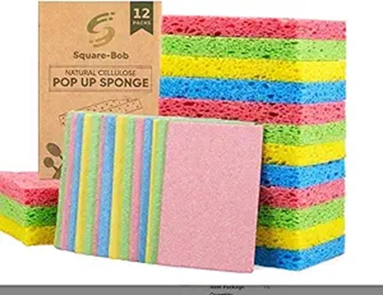 Top Compact Dish Sponges for Fast-Drying Travel Kitchens 15 biodegradable scratch free 12 pack sponges