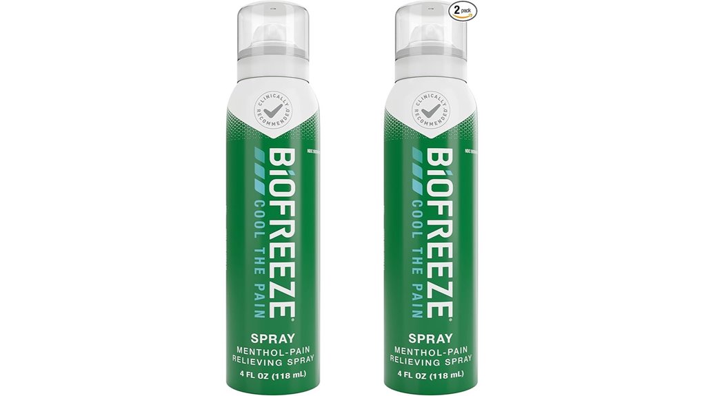 Best Travel-Size Muscle Rubs for Sore Legs (No Mess Sticks) 10 biofreeze 2 pack menthol spray