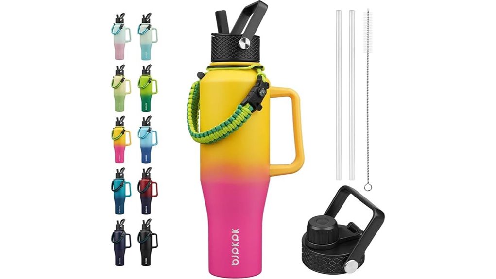 Best Water Bottles With Clip‑Friendly Carry Loops For Travel 13 bjpkpk 40oz insulated bottle