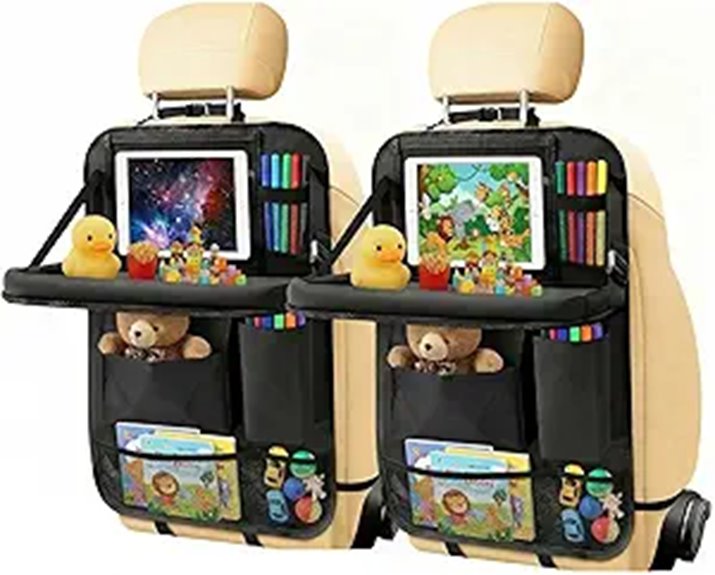 black 2 pack tablet organizers