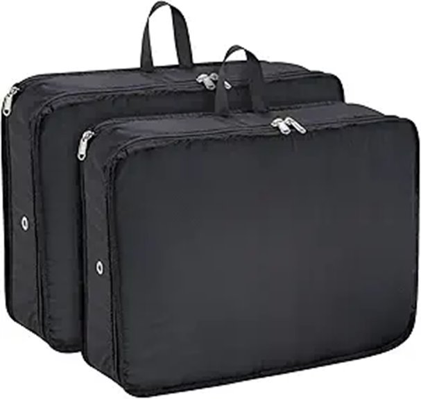 Best Compression Packing Cubes for Bulky Sweaters 9 black 2 pack xl cubes