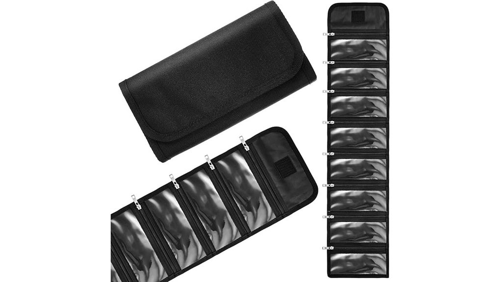 Top Currency Organizers (Multi-Pocket Wallets) for Travelers 2 black 8 zippered money wallet