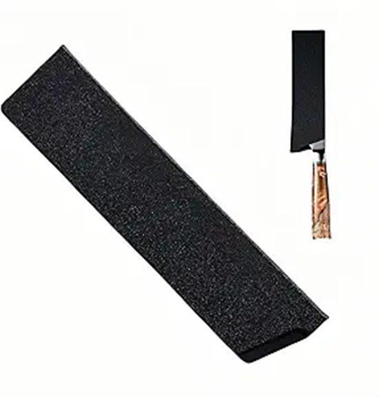 Lightweight Kitchen Knife Guards for Safe Travel Cooking 14 black abs 8 inch sheath