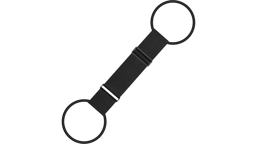 black adjustable bungee strap