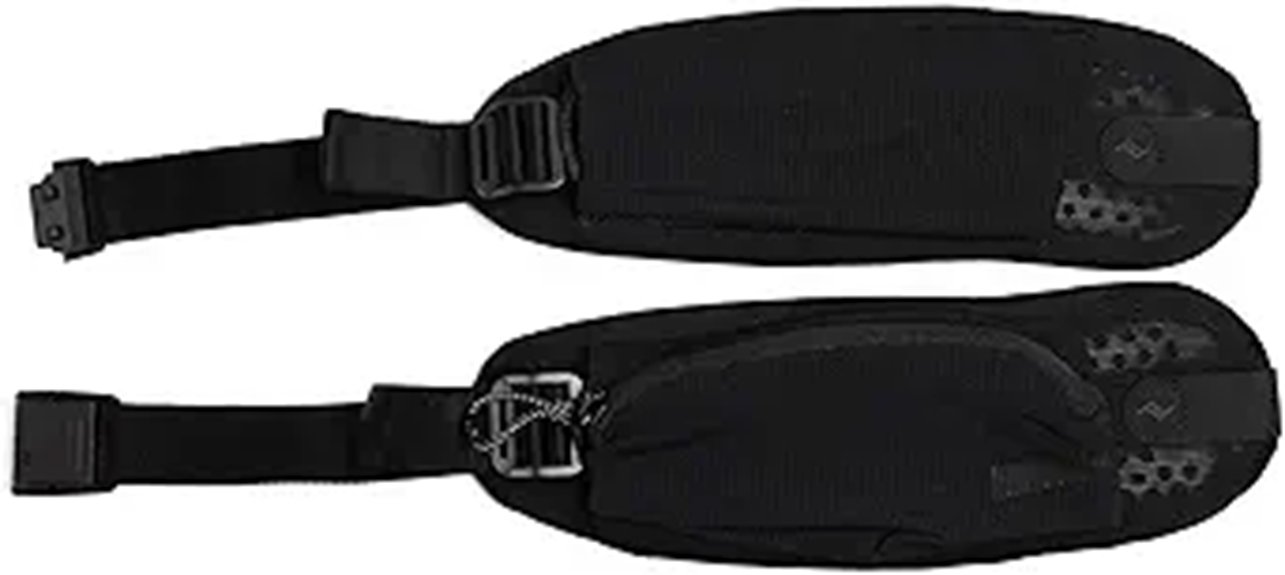 black adjustable padded hikingbelt