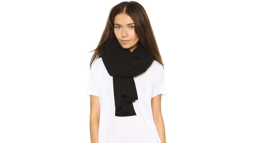 Best Cashmere Travel Wraps & Scarves for Jet‑Setters 13 black cashmere travel wrap