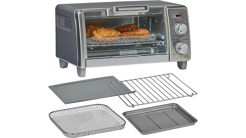 Air fryer (compact countertop) That's Perfect for Quick, Healthy Meals 7 black decker crisp n bake