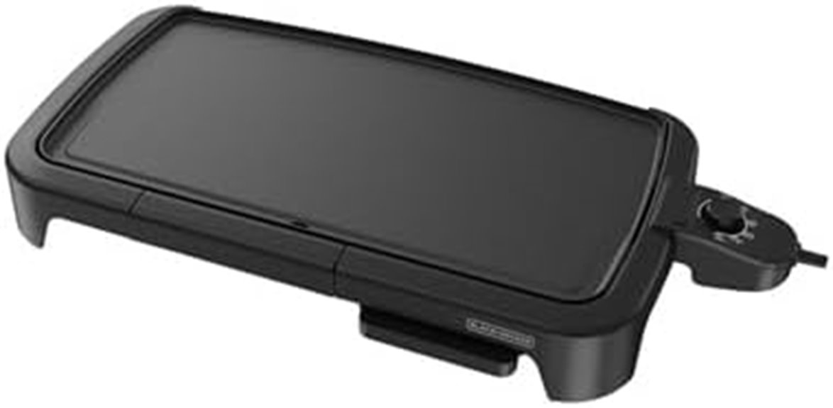 Electric Griddle (Nonstick) That Makes Breakfast Easy 15 black decker eight serving electric griddle