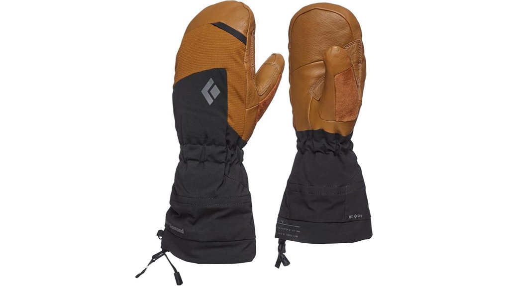Travel Mittens With Removable Liners for Versatile Warmth 1 black diamond mercury gore tex