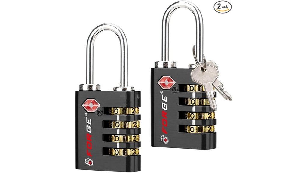 Top TSA‑Approved Luggage Locks: Key vs Combination Showdown 1 black dual opening tsa lock