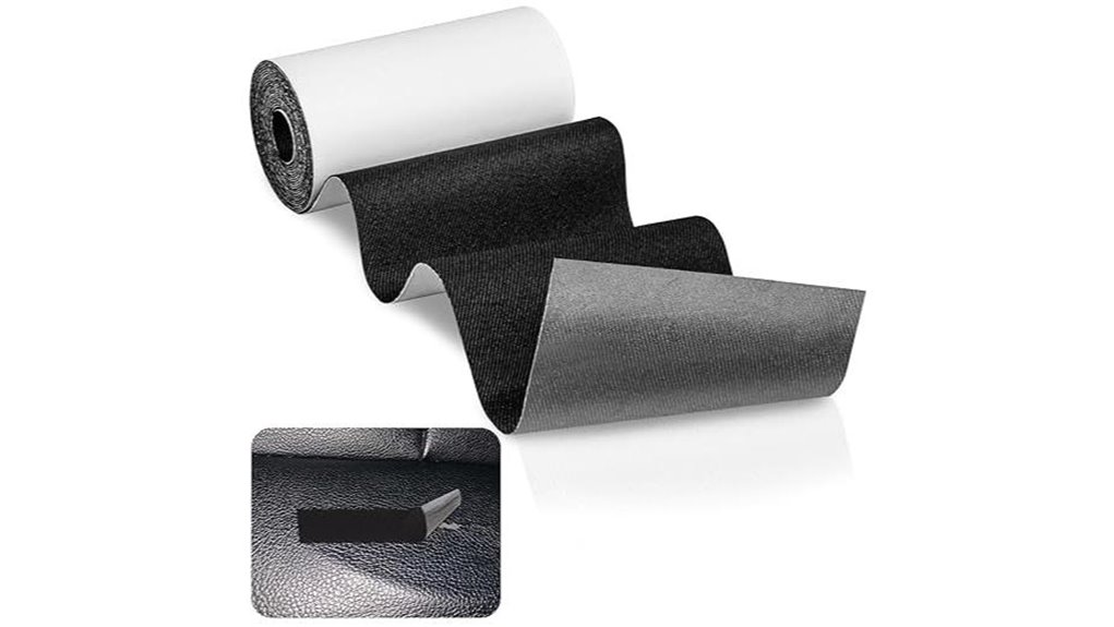 black fabric repair tape