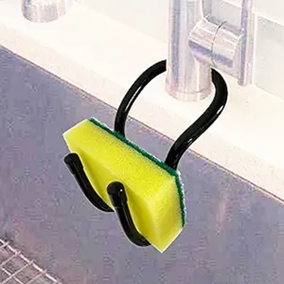 Sponge Holders for Travel Sinks (vented, quick‑dry): Keep It Dry 3 black flexible sponge holder