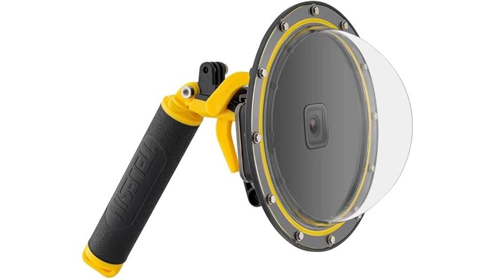 black gopro underwater dome