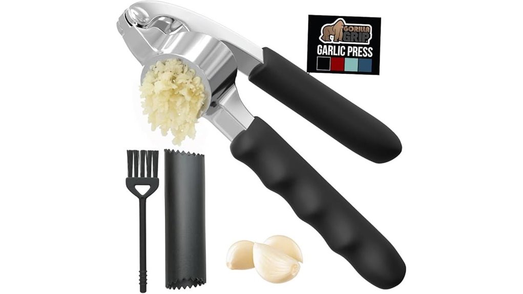 Best Garlic Presses for Effortless Kitchen Prep 4 black gorilla garlic set