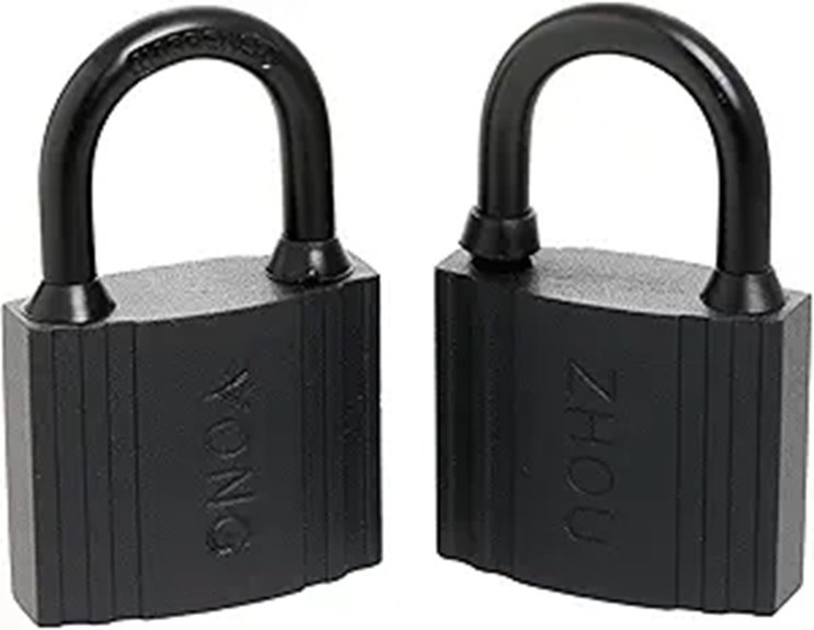 black heavy duty padlocks