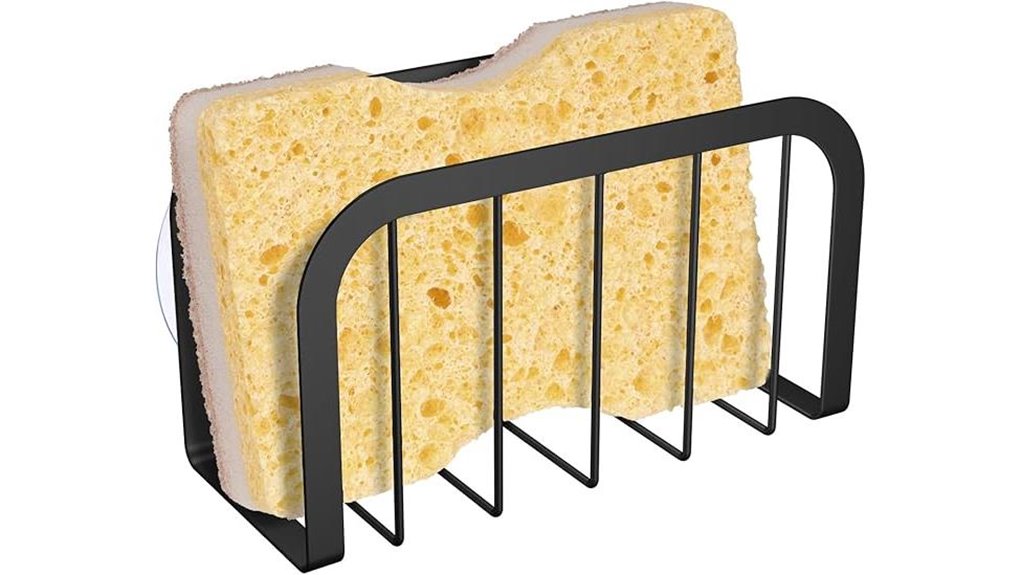 Sponge Holders for Travel Sinks (vented, quick‑dry): Keep It Dry 5 black kitchen sponge suction