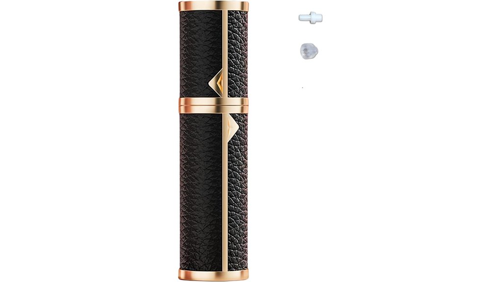 Top Refillable Perfume Atomizers With Valve Fill – No Funnel Needed 15 black leather perfume atomizer