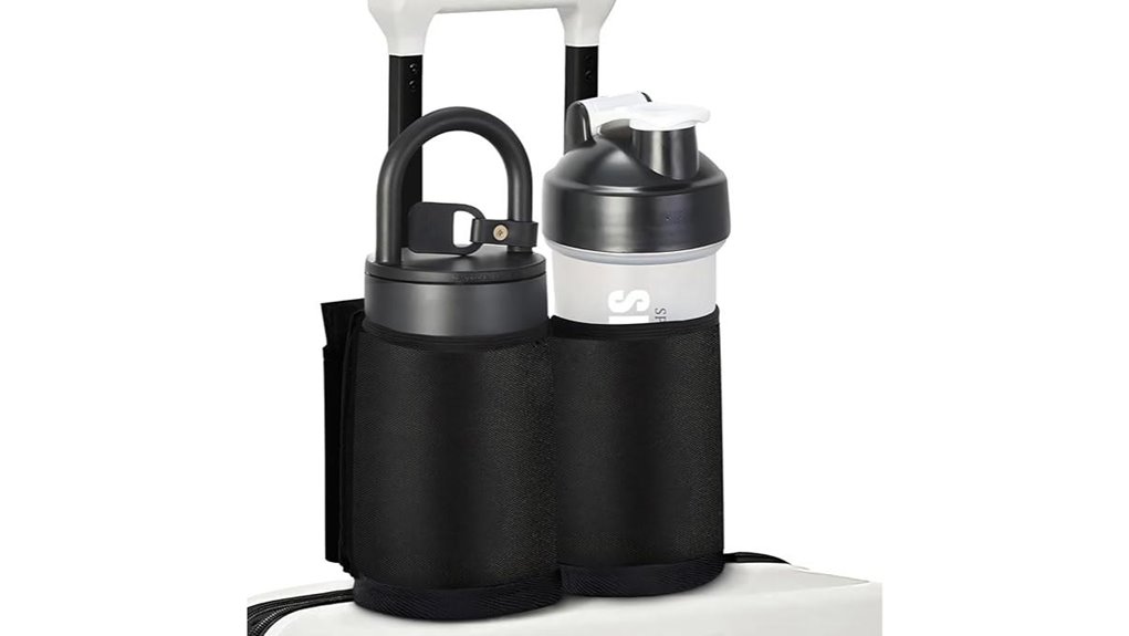 black luggage cup holder