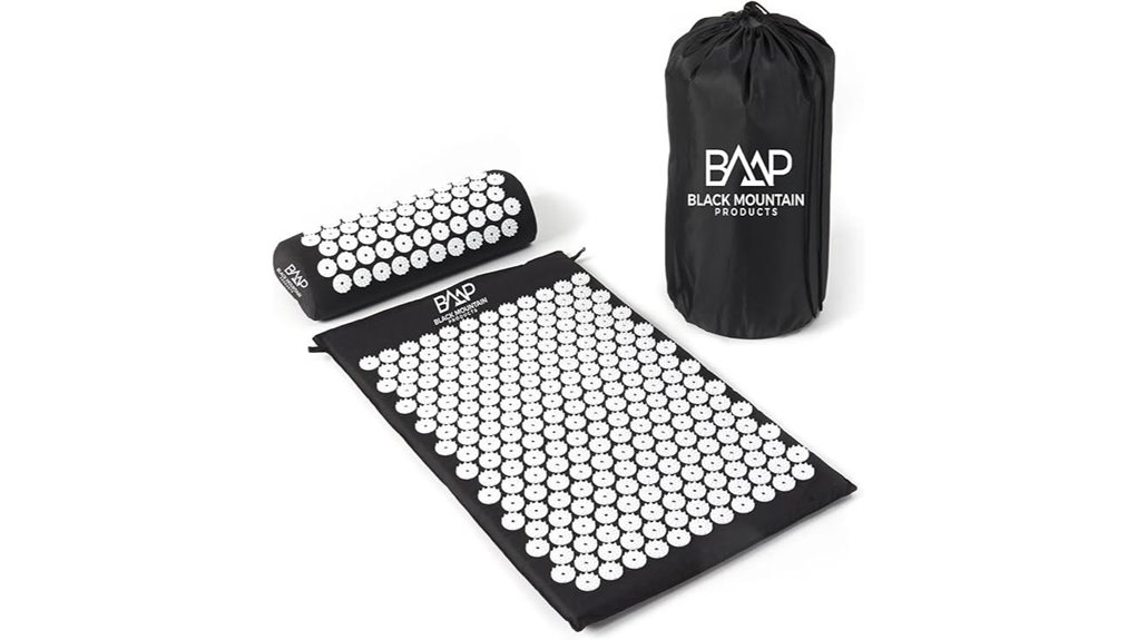 Travel-Size Acupressure Mats That Ease Tension on the Go 10 black mountain acupressure mat