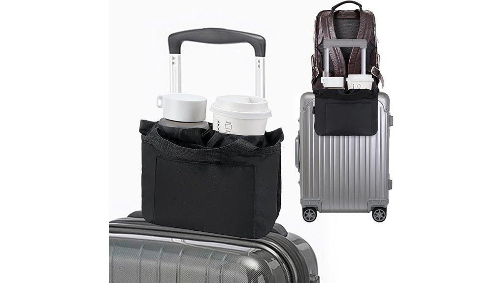 black multi use travel tray