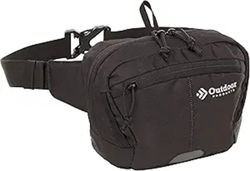 black outdoor waist pack