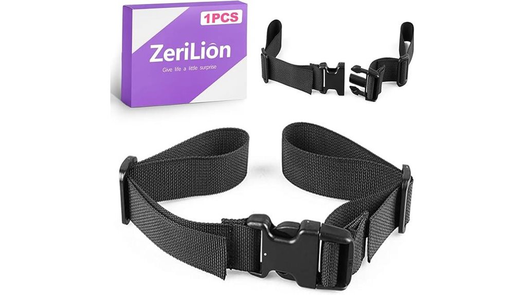 black quick release chest strap