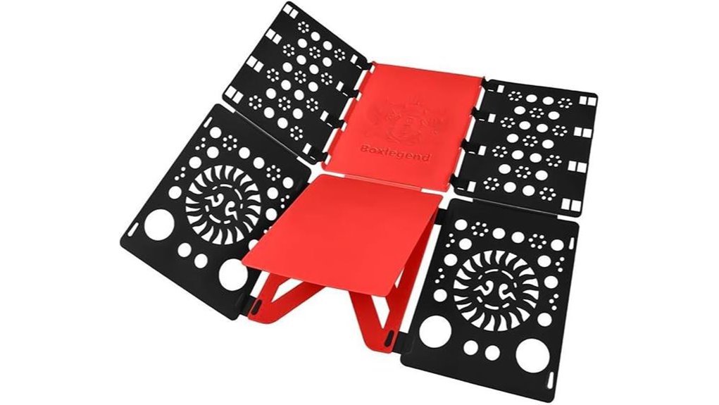 black red folding board
