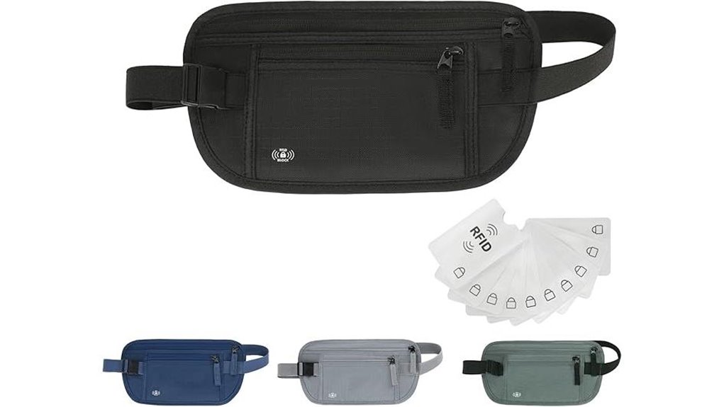 Belt Organizers That Keep Your Travel Gear Tidy 2 black rfid passport belt