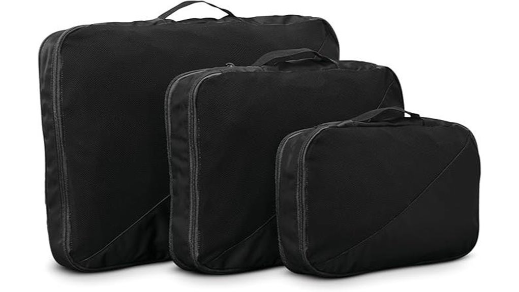 black samsonite 3 piece cubes