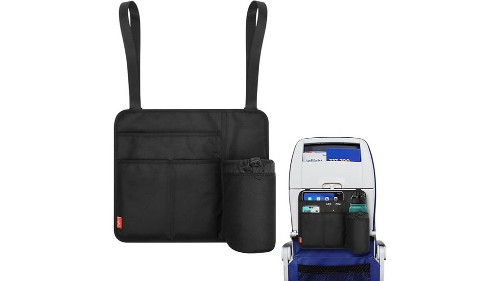 black seat back organizer