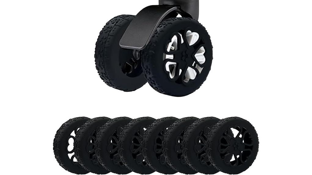 black silicone wheel covers