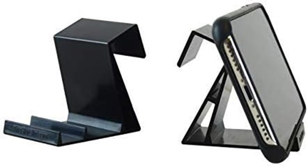 Top Tablet Stands for Airplane Trays 4 black skyclip two pack stand